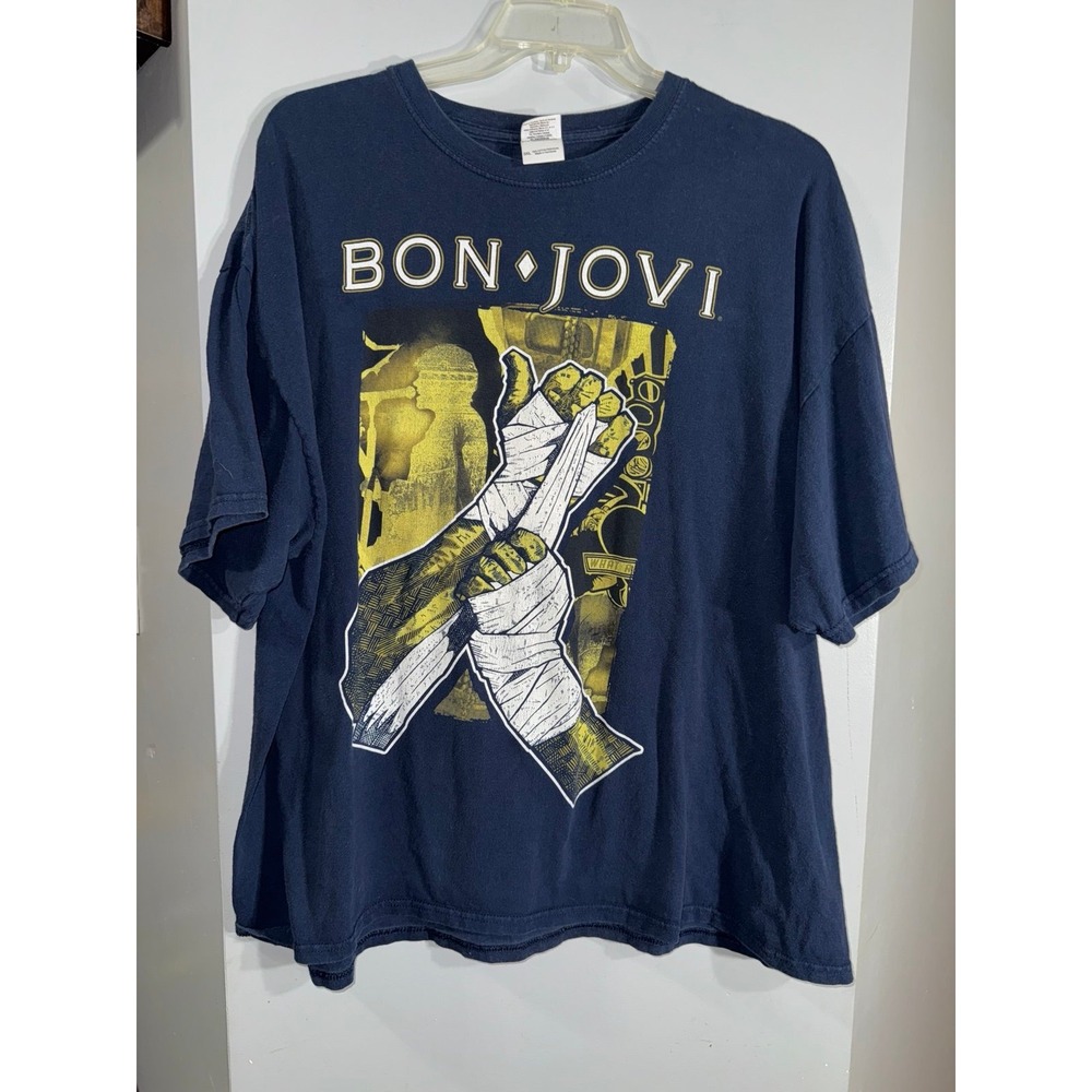 Bon Jovi 2013 Because We can tour North America navy‎ blue men's 3XL